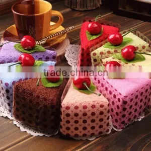 Wholesale Soft Cotton Lovely Tiramisu Cake Towels Party Gifts Wedding Favors Towel thumbnail-4