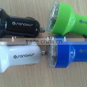 3.1A Output Dual Usb Car Charger Holder thumbnail-1
