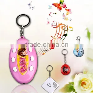 6 Buttons Custom Voice Recorder Keychains thumbnail-1