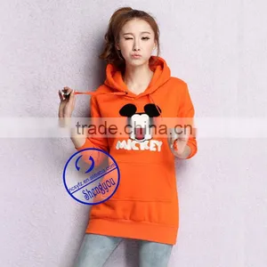 Custom Cheap Fleece Plain Fancy Hoodies for Women thumbnail-2