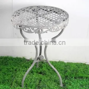 100339F-Classic Foldable Round Metal Garden Table thumbnail-1