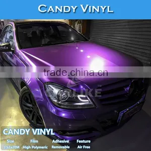 CARLIKE Removable Matt/Glossy Candy Pink Car Decoration Vinyl Sticker for Design thumbnail-3