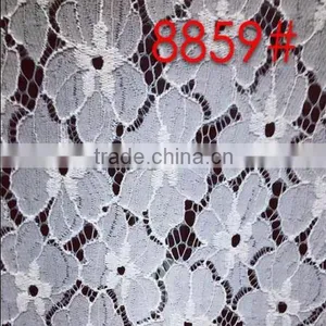 Latest Beautiful Lace Fabric for White Color Wedding Dress TH-8859 thumbnail-1