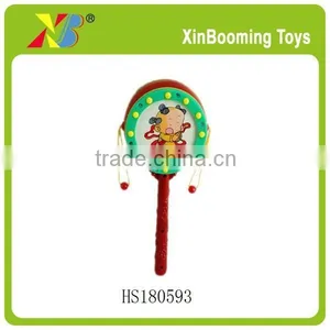 2015 Promotion Kids Shaking Drum Toy, Toy Drum, Drum With Handle thumbnail-1