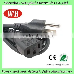 American / Canada AC Power Cord 3 Pins ac Power Cord thumbnail-2