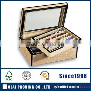 Cheap Wood Empty Gift Pen Display Boxes thumbnail-5