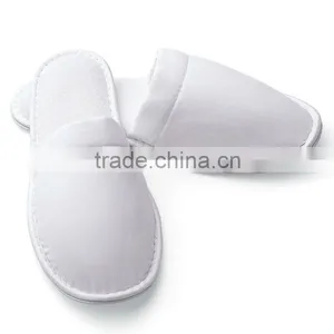 Closed Toe Fabric Slippers/ Spa Slippers/white Slippers for Hotel thumbnail-1