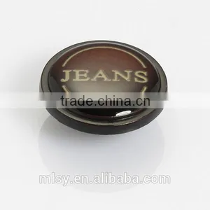 Fashion Man Clothing Zamak Button Silver Jeans Button Name Clothes Button thumbnail-2