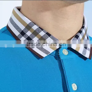 Men's Latest Golf Casual Business Plaid Neck Cotton Short Sleeve POLO Shirt thumbnail-4