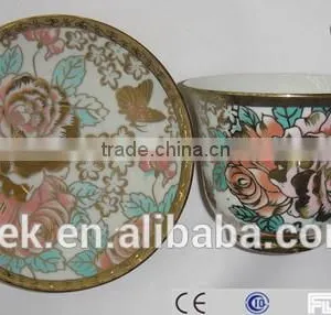 Promotional Ceramic Wholesale Colorful Cup and Saucer thumbnail-5
