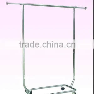 Chrome Coating Clothes Display Racks With Hanger thumbnail-1