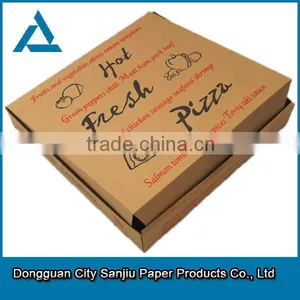 Customized Printing Large and Small Size Stock Pizza Box Pizza Delivery Box thumbnail-3