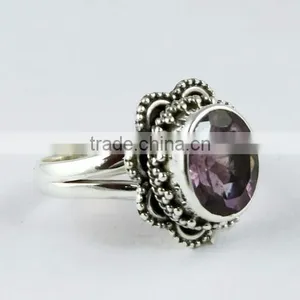 Oriental !! Amethyst 925 Sterling Silver Ring, Wholesale Silver Jewellery, 925 Silver Jewellery thumbnail-1