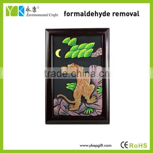 China Folk Art Hand Carved Brave Tiger Famous Animal Paintings for Living Room Decor thumbnail-1
