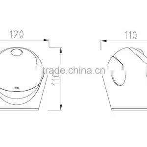 Three LED Rotatable Cute LED Night Motion Sensor Light thumbnail-3