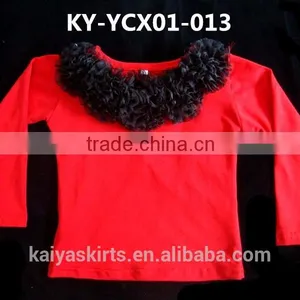2016 Kids Clothes Long Sleeve Latest Design Girls Top Blouse thumbnail-3