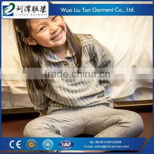 High Quality Cotton Linen Baby Pajama Set thumbnail-3