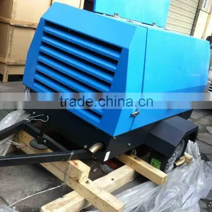 93kw 14 Bar Twin Screw Low Noise Cheapst Mobile Diesel Air Compressor thumbnail-2