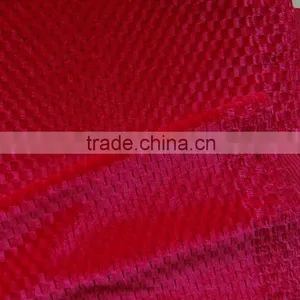 Polyester Plaid Emboss Solid Color Flocked Velvet Fabric thumbnail-4