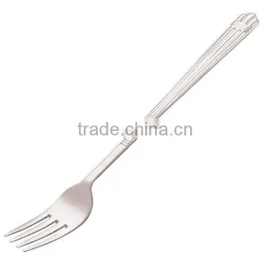 Solid Sterling Silver Fork Meat Fork Serving Fork Service Fork Serve Fork Mirror Finish Serveware for Holiday Dinner thumbnail-2