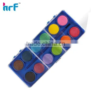 12 Pcs Round Water Color Paint With a Brush thumbnail-1