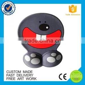 No Minimum High Quality Custom Cartoon Logo Wrist Mouse Pad thumbnail-2