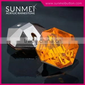 Transparent Acrylic Fashion Sewing Buttons With Tunnel Holes thumbnail-2