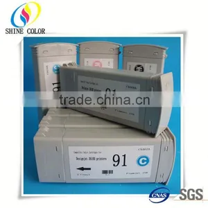 Hot 775ML &amp; 8 Color HP91 Wide Format Compatible Ink Cartridge C4944A for HP DJ Z6100 thumbnail-2