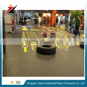 Crossfit/Fitness Center Gym Floor Powerlifting Rubber Mat 20mm thumbnail-1