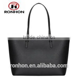 Lady Tote PU Leather Bag With Golden Metal Ornamental thumbnail-2
