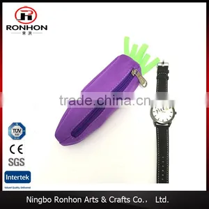School Supply Creative Carrot Design Pen Bag 3D Pencil Bag for Kids thumbnail-1