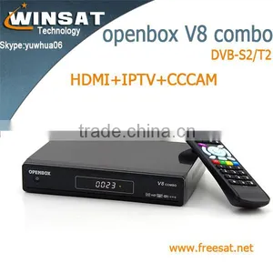 V8 Combo Satellite Receiver no Dish DVB-S2/T2 Internet tv Set Top Box With Iptv Cccam Cline Twin Tuner Cloud Ibox 3 thumbnail-1