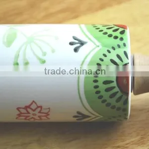 2015 Creative Design Wood and Ceramic Material Rolling Pin for Sale thumbnail-4