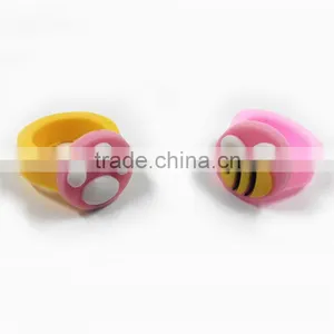 Kids Holiday Rubber Cheap Made Custom Made Plastic Ring thumbnail-1