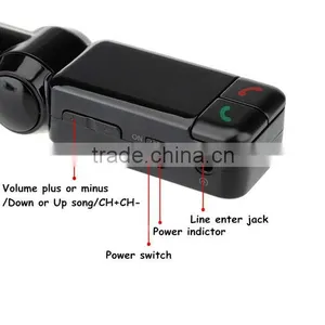 Hands Free Dual Usb Car Charger Wireless Bluetooth fm Transmitter for Car Mp3, Bluetooth Wireless fm Transmitter thumbnail-6