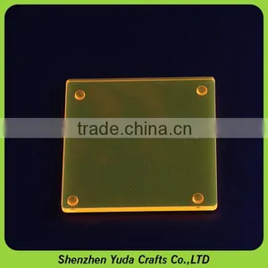 Custom Made Acrylic Cup Coasters, Acrylic Material Elegant Laser Cut Placemat Coaster thumbnail-3