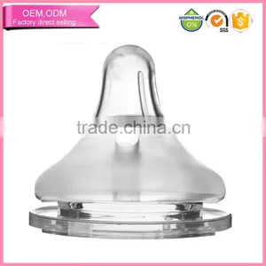 Newborn Accessaries 100% Food Grade Classic Silicone Nipple for Baby Feeding Bottles thumbnail-1