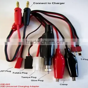 4mm Banana 7 in 1 Charging Lead Wire Cable With Multi Plugs Connectors JST / Futaba / Tamiya / Glow Plug thumbnail-1