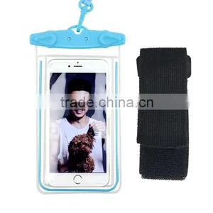 High Quality IPX8 Certified Universal Underwater Mobile Phone Waterproof Bags,Luminous Waterproof Pouch thumbnail-3