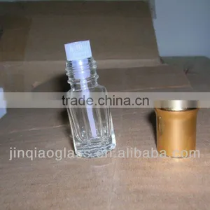 Eight-facets Glass Essential Oil Bottle With Plastic Applicator thumbnail-1