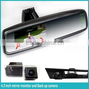 2016 New Design 4.3inch High Brightnedss Rearview Mirror Monitor With Hot Keys and Auto Backup Display thumbnail-5
