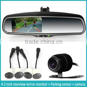 Car Rearview Mirror Monitor With Reverse Camera Parking Sensor System thumbnail-5
