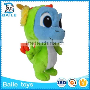 100% Polyester Fabric Green Baby Dinosaur Animal Plush Toy thumbnail-2