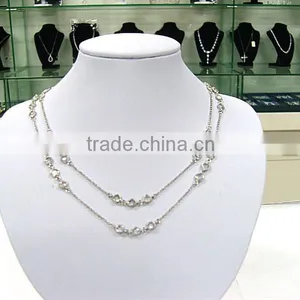 Bridal Necklace,wedding Necklace,cubic Zircon Jewelry,brass thumbnail-1