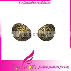 Leopard Printing Strapless Adhesive Bra Made in China thumbnail-1