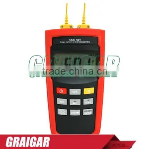 TASI-601 Range -200 to 1372 Degrees Celsius K-TYPE Dual Channel Thermocouple Thermometer Adjust Thermocouple Offset thumbnail-1