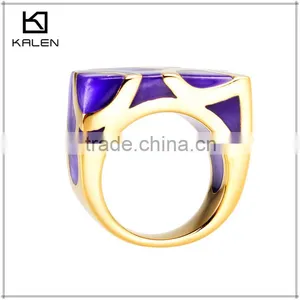 2015 Beautiful Fashion 22k Dubai Gold Finger Ring Engagement Designs thumbnail-2