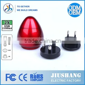 2015 Factory-made High-quality Hot Selling Worldwide Electric 2USB 3100MA Universal Travel Adapter CE/FCC/ROHS/SGS thumbnail-3
