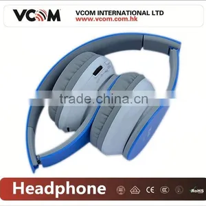 VCOM 2015 Top Selling Wireless Folding Headband Headset With SD Card thumbnail-1