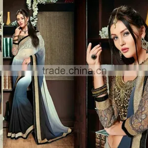 Shaded Designer Sarees For Women thumbnail-3